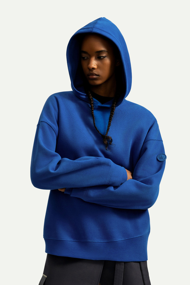 Erkek Basic Relax / Oversize Hoodie Sweatshirt - Houd - Comet - 6