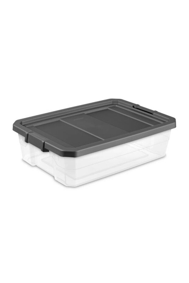 Latch Closure Modular Stacker Storage Box 40 Quart - 1