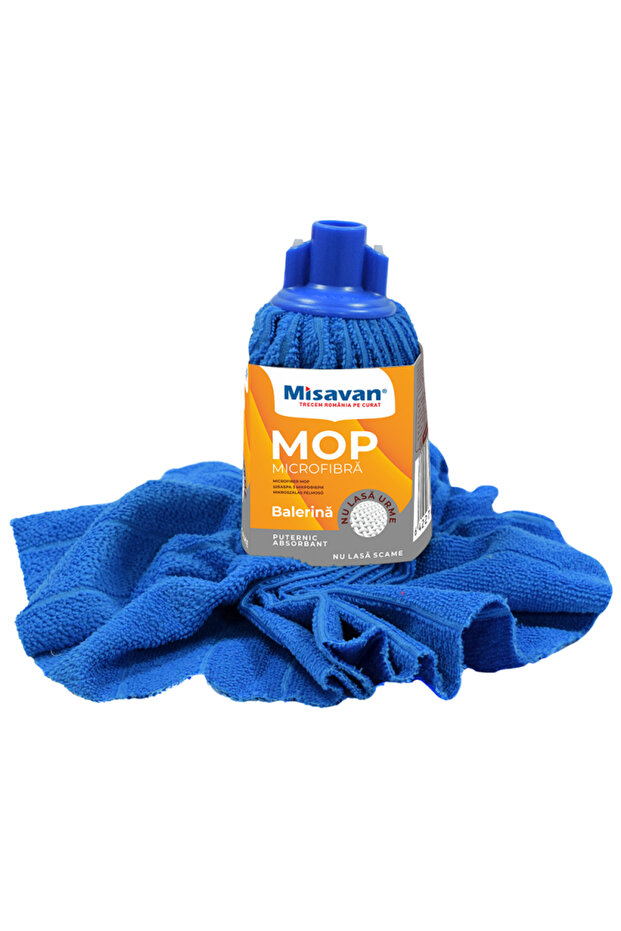 Rezerva mop Balerina, microfibra, albastru - 1