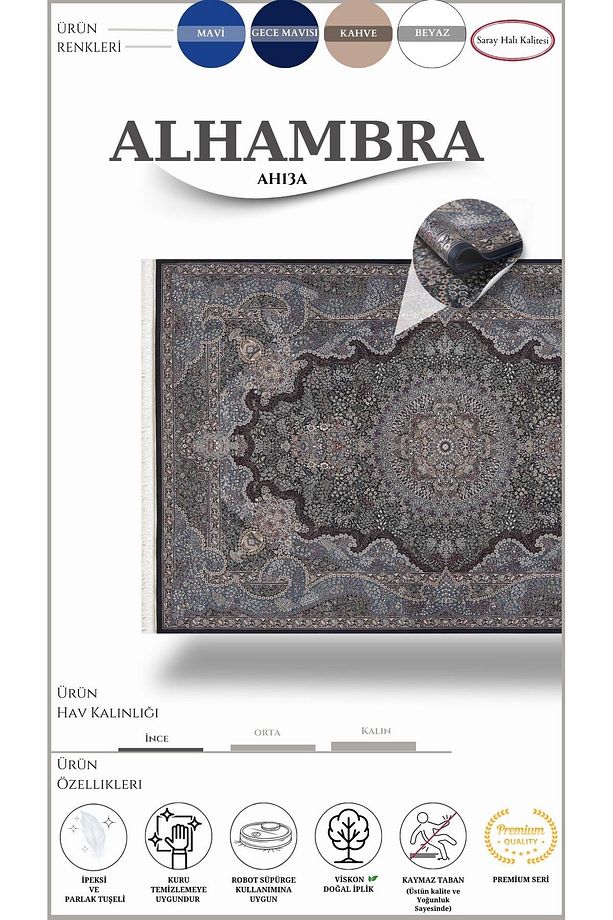 Klasik Kaliteli Salon Halısı ALHAMBRA AH13A - 2