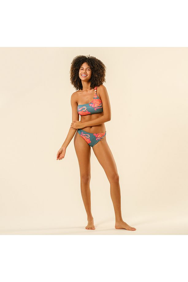 Daphne Tek Omuz Askılı Polyester Bikini Üstü 23x21 Cm Yeşil - 1