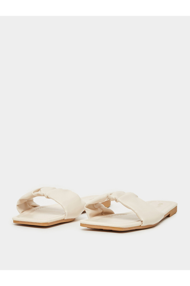 Cushion Single Strap Flat Sandals - 3