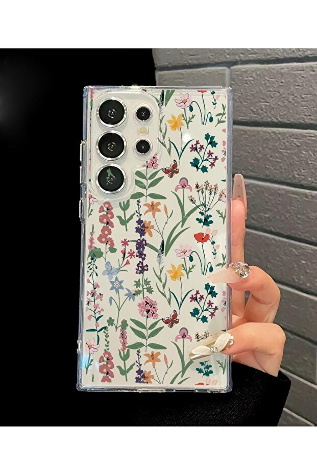 Balporsuku Patterned Transparent Case Compatible with Galaxy S23 Ultra Pro01 Cover Gardream