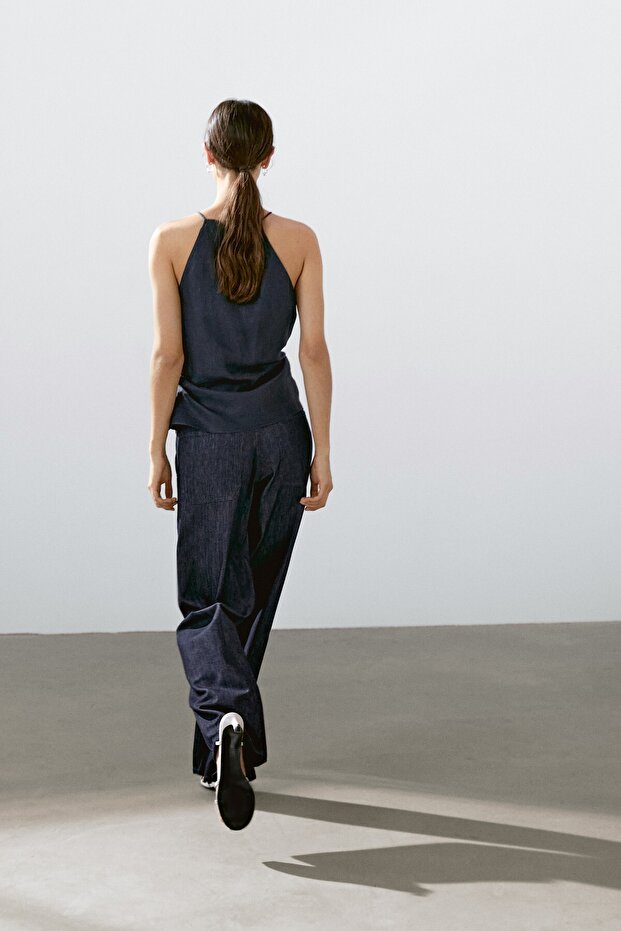 Drape yaka askılı top - 4