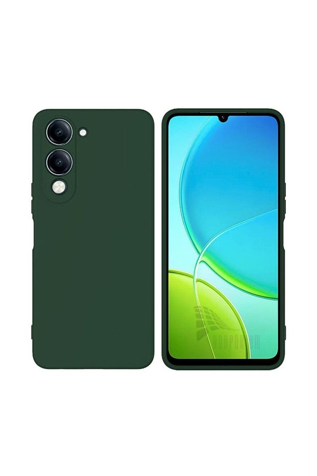 Vivo Y04 Compatible Silicone Case - Flexible Pastel Color Cover with Camera Protection - Green