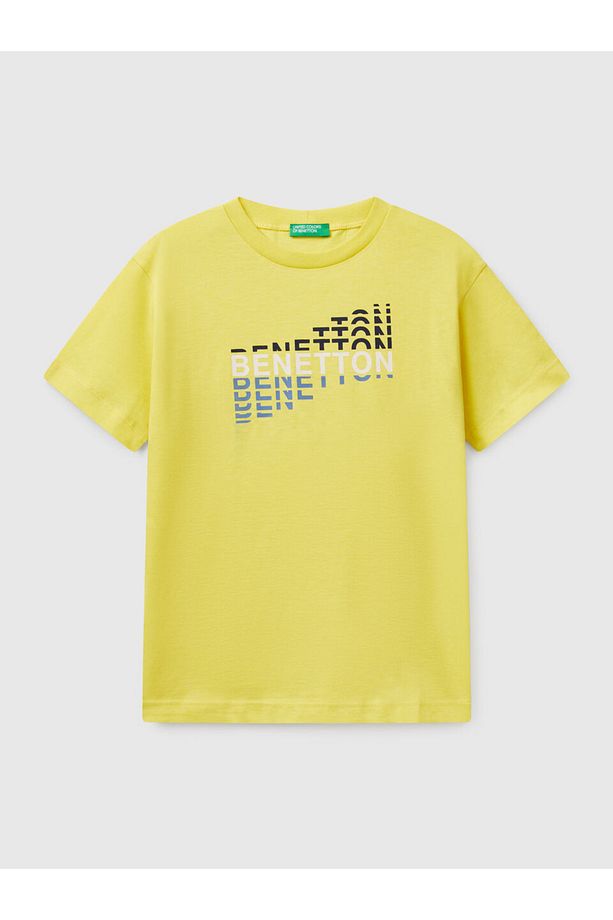 Erkek Çocuk Baskılı Tshirt 6-14 Yaş Sarı - 2