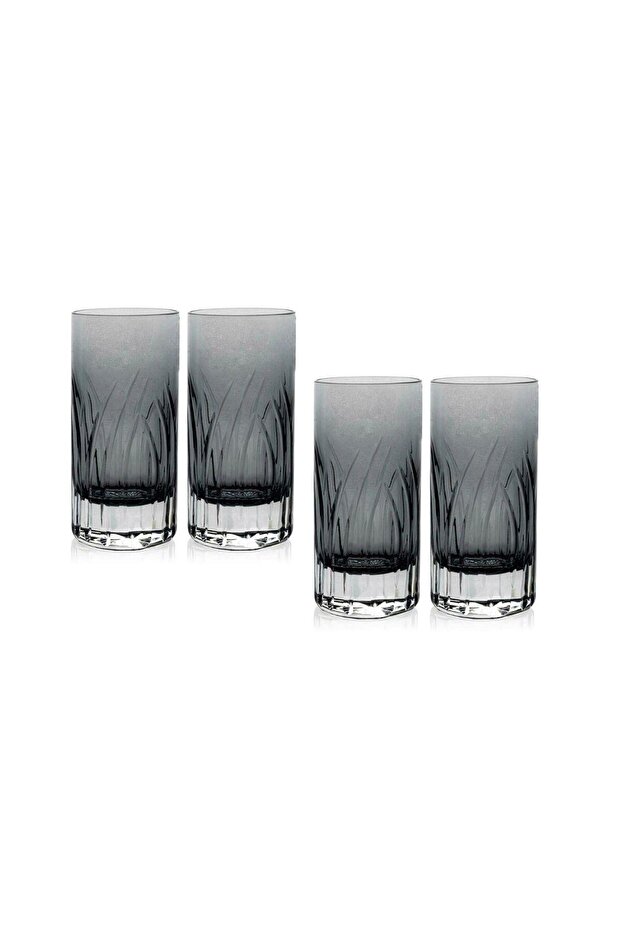 Rg King Set of 4 Smoke Liqueur Glasses 8Cl