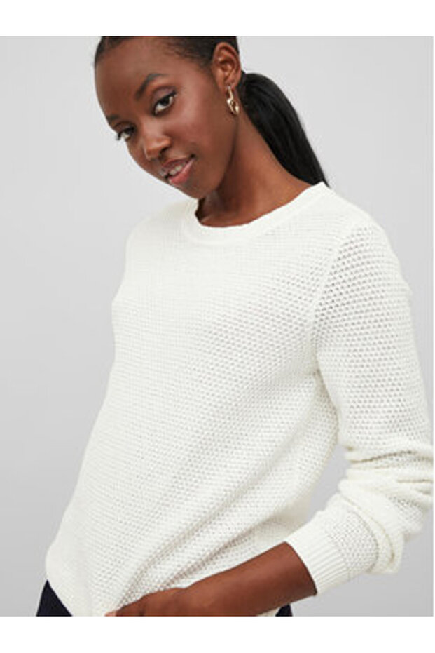 vila Women's Sweater 14082767 White - 5