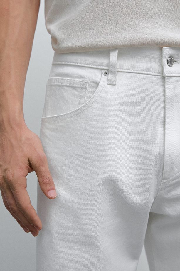 Pamuklu geniş paça jean - 3