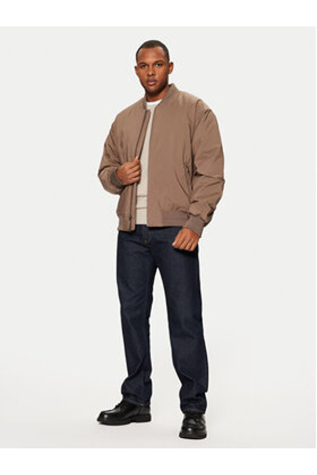 calvin klein Mens Bomber Jacket 00040EM567 Beige - 2