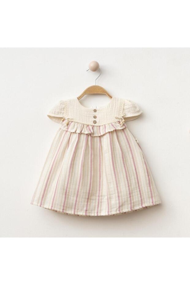 Baby Girl Striped Silvery Baby Girl Dress