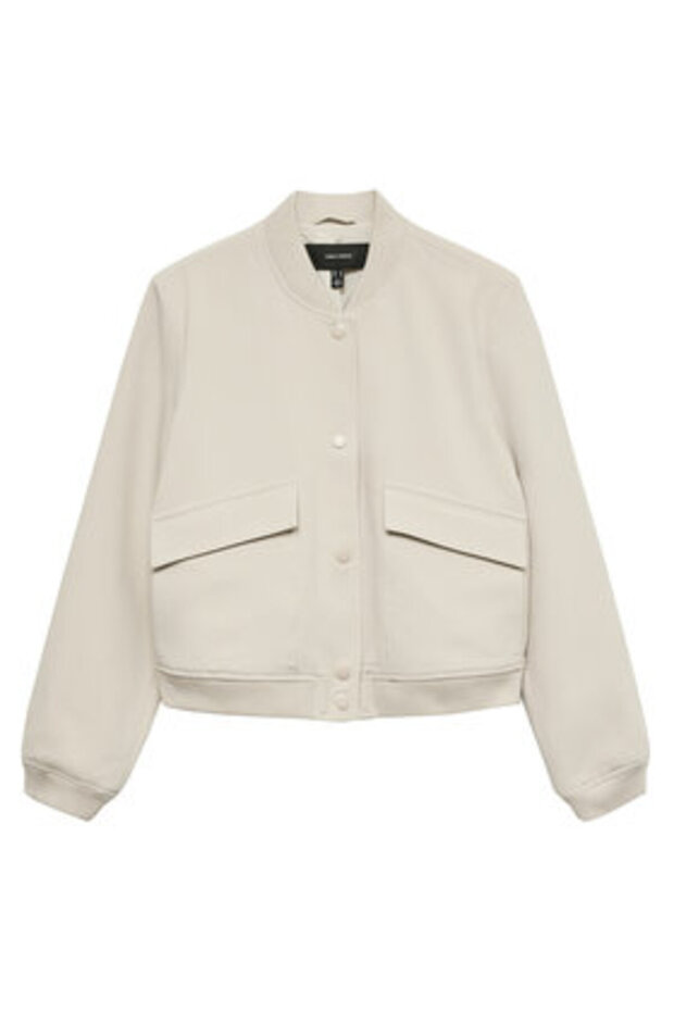 vero moda Women's Bomber Jacket 10307303 Beige - 2