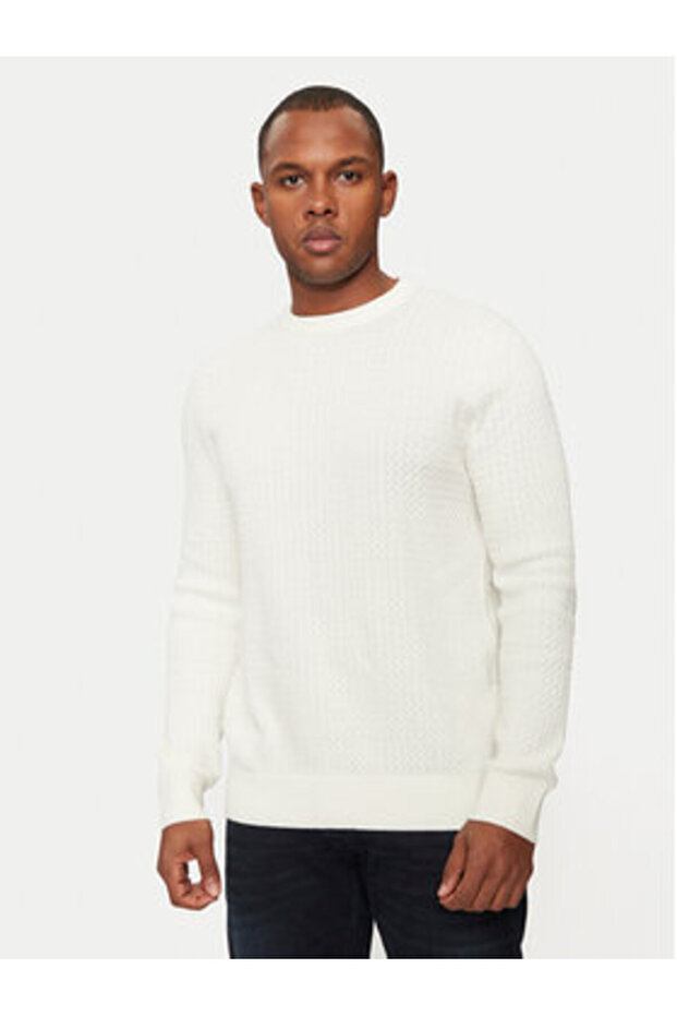 Pulover bărbătesc 65521B-7400 Alb - 1