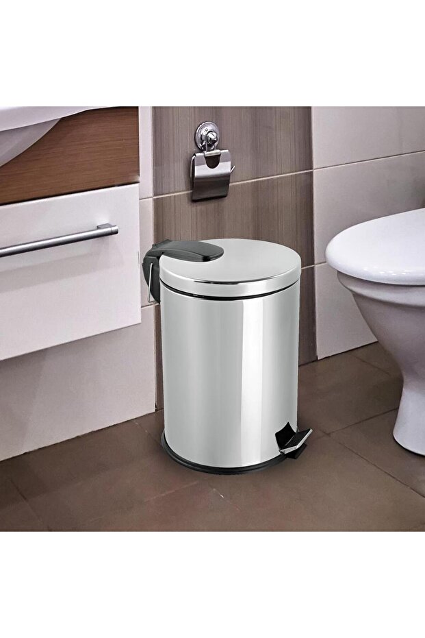 Paslanmaz Pedallı Çöp Kovası 20 Lt - 3