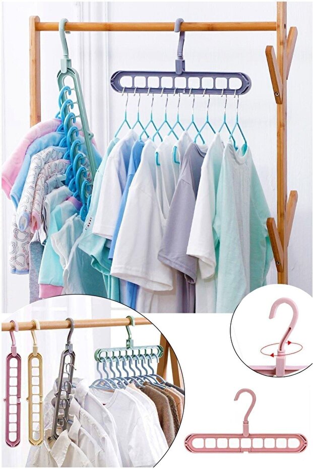 Multifunctional Hanger Magic Smart Hanger Mixed Color