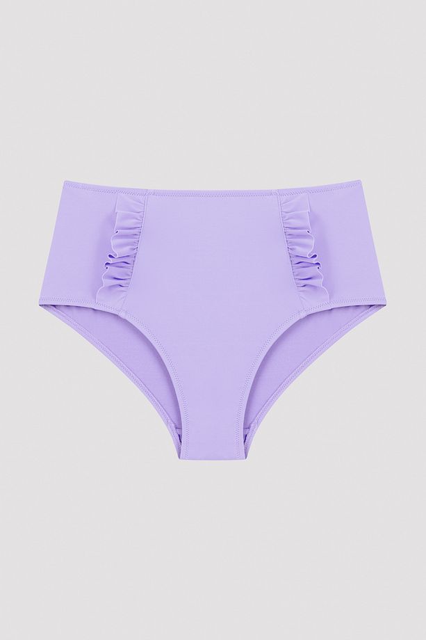 Eflatun Basic High Ruffle Bikini Altı - 5