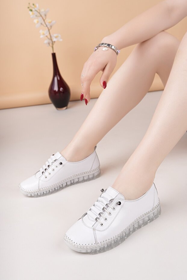 Genuine Leather Women's Daily Light Comfortable Summer Shoes Dd1961