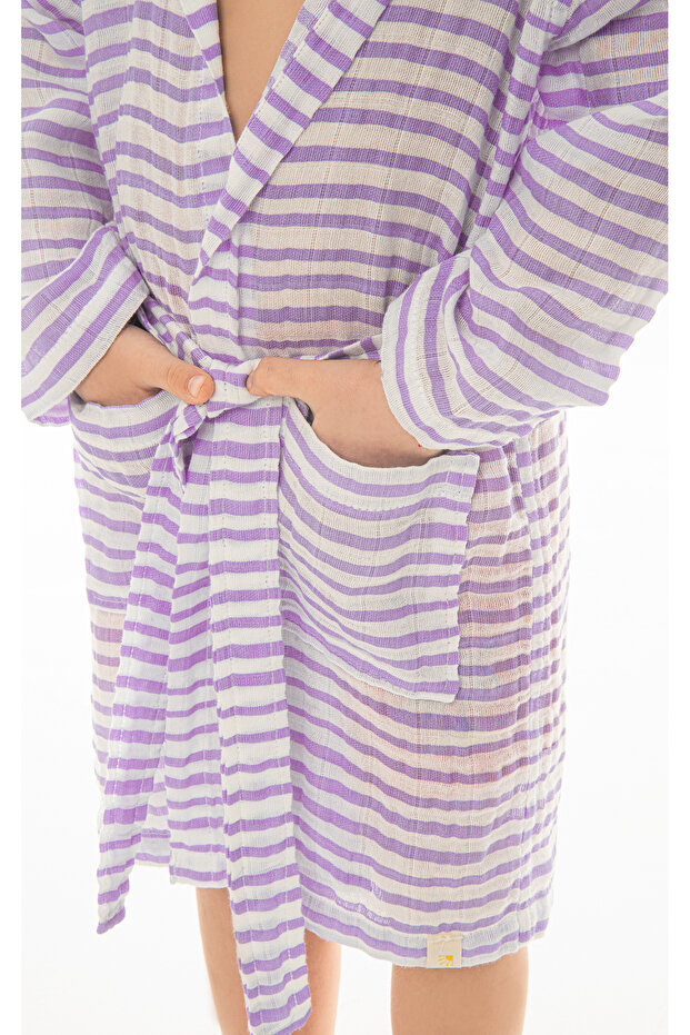 رداء حمام للأطفال من الموسلين - 2