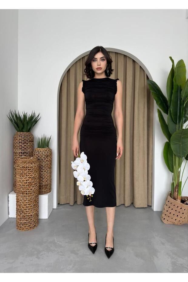 Sandy Midi Elbise - 2