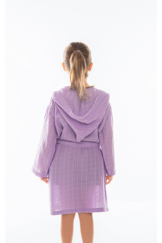 رداء حمام للأطفال من الموسلين - 3