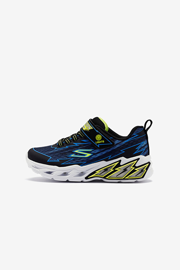 حذاء Light Storm Bolt Brights للأولاد باللون الأسود والأزرق