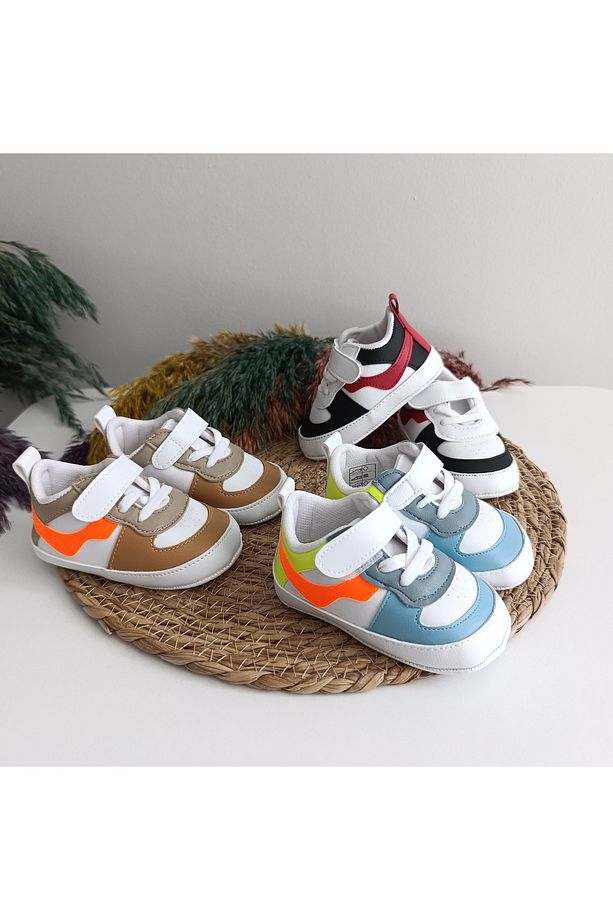 minilkabebe funny premium 7306 unisex spor bebek ilk adım patik ayakkabı 17-18-19 numara - 5