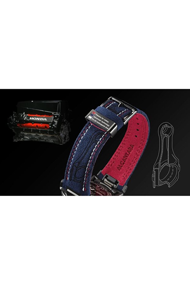 Edifice Serisi ECB-2000HR-1ADR Honda Racing Özel Üretim Güneş Enerjili Bluetooth Bağlantılı Ye - 6