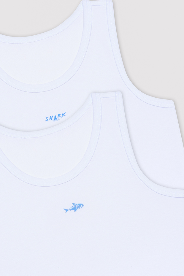 قميص داخلي للأولاد متعدد الألوان مكون من قطعتين - 4