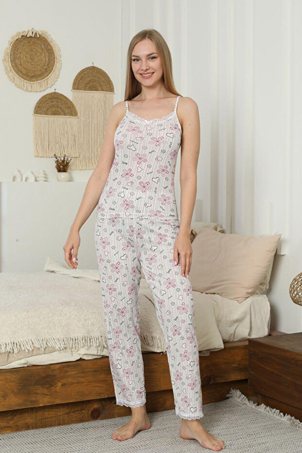 Rope Strap Pajama Set - 4