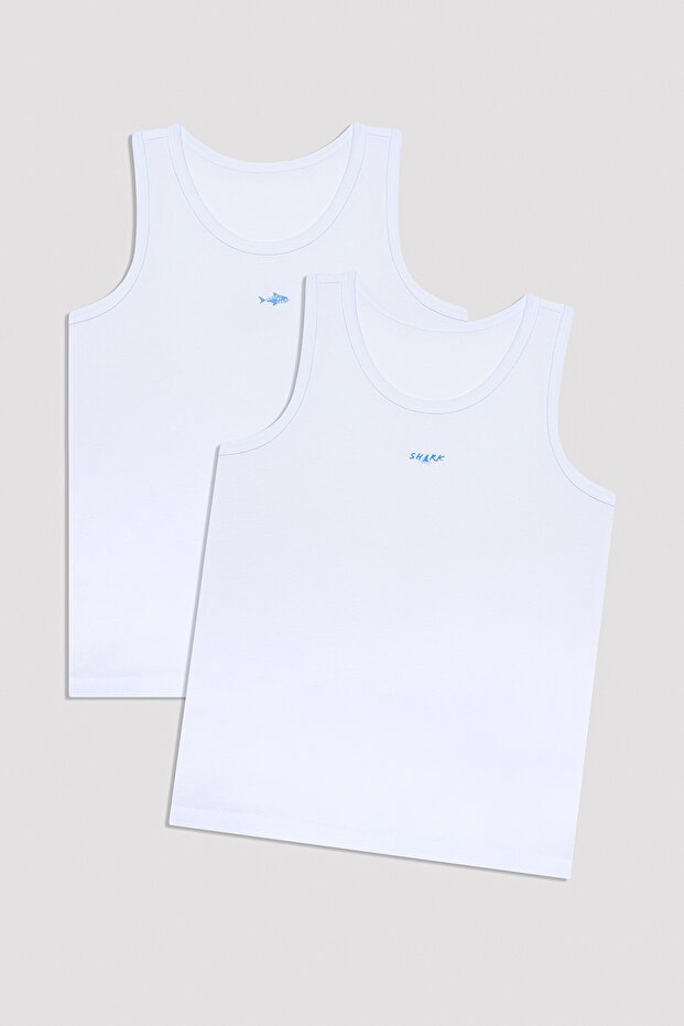 قميص داخلي للأولاد متعدد الألوان مكون من قطعتين - 1