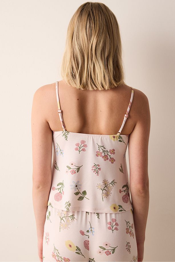 Margot Açık Pembe Atlet Pijama Üstü - 5