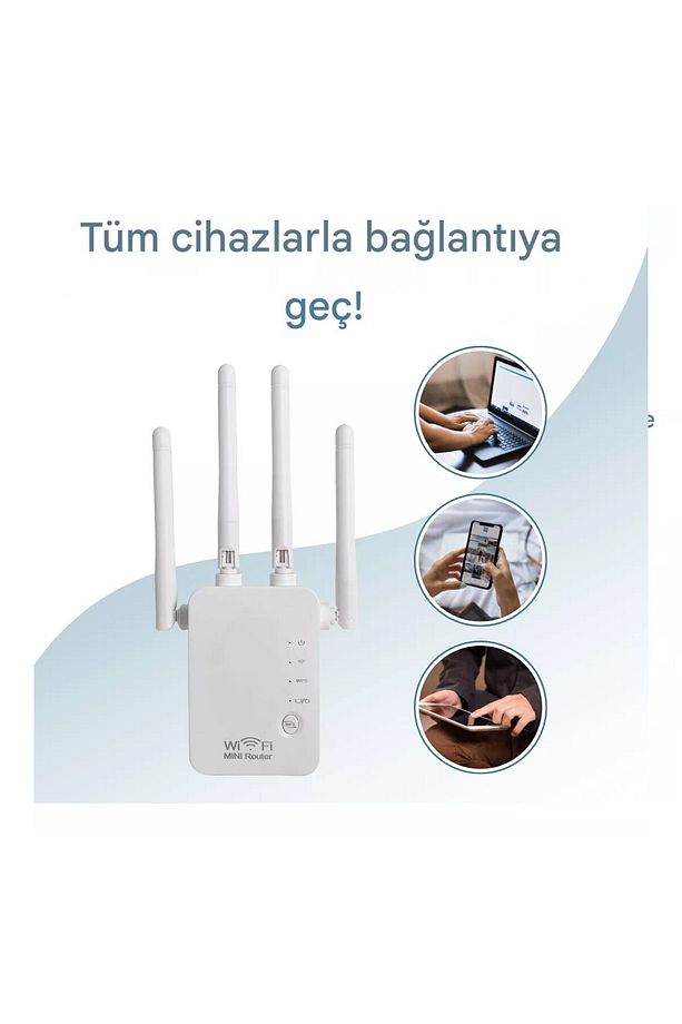 1200 Mbps IPv6 Kablosuz Dual Band Access Point Mini Router 300+867 - 3
