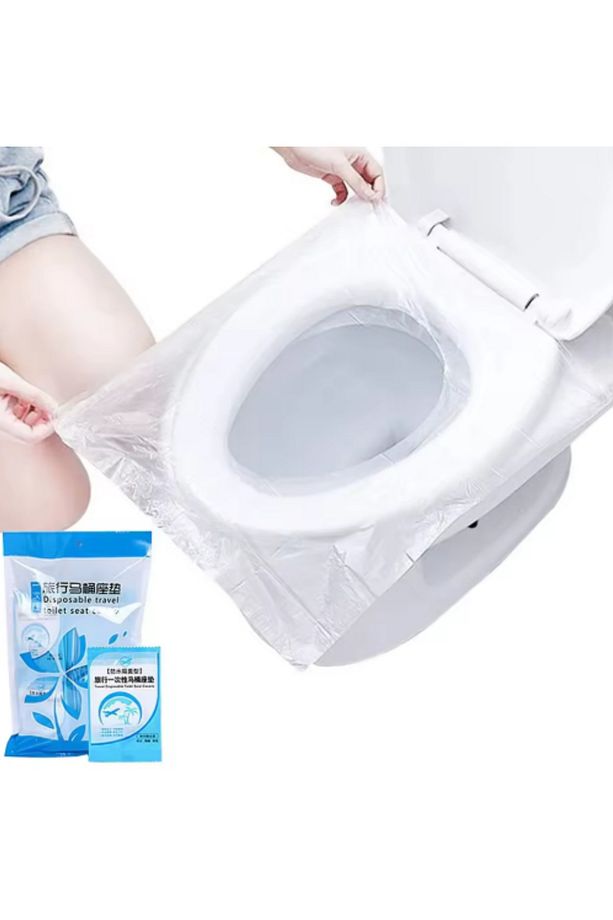100 Adet Tek Kullanımlık Taşınabilir Klozet Kapağı Hijyen Poşeti - 3