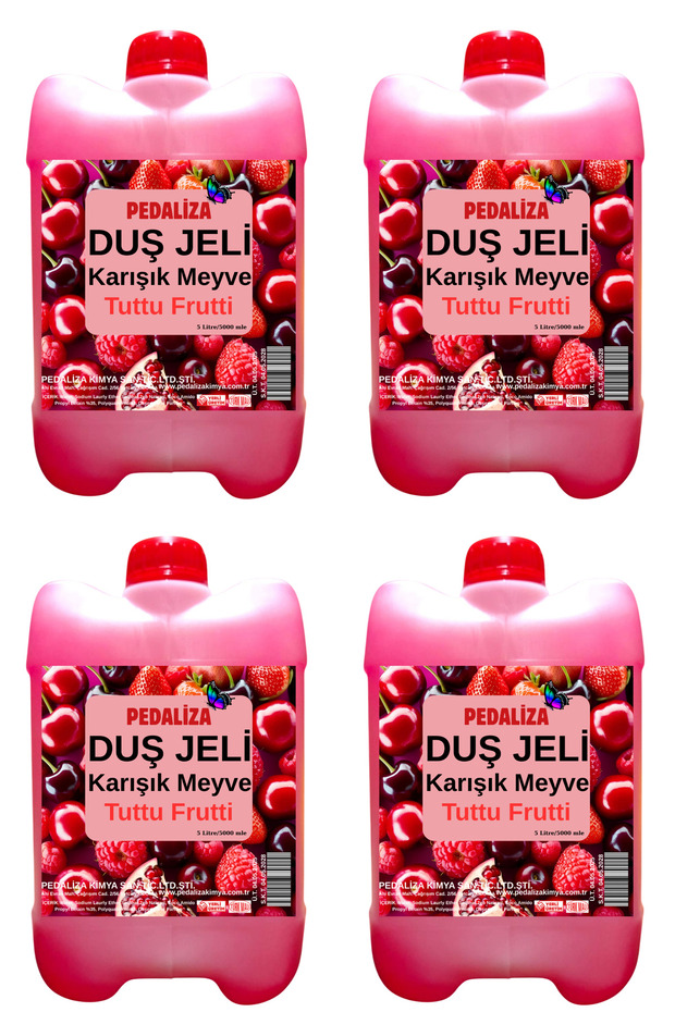 5 Litre Duş Jeli 4'lü Set | Otel, SPA, Kuaför, İşletmeler ve Ev Kullanımı İçin|Ekonomik ve Kaliteli - 1
