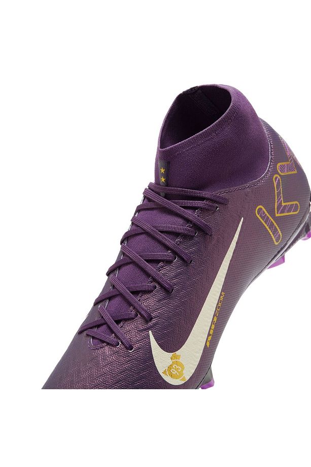 Krampon Mercurial Superfly 10 Acad Mbappé Çoklu Zemin Erkek Mor Bilekli Krampon - 7