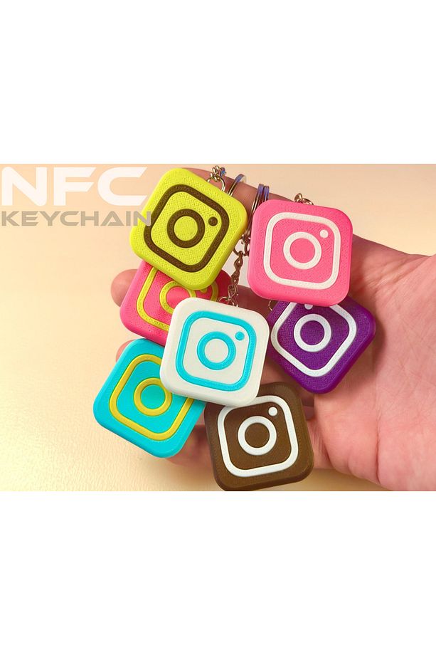 Sosyal Medya Nfc Anahtarlik 2 Adet (ACİKLAMAYİ OKUYUNUZ) - 1