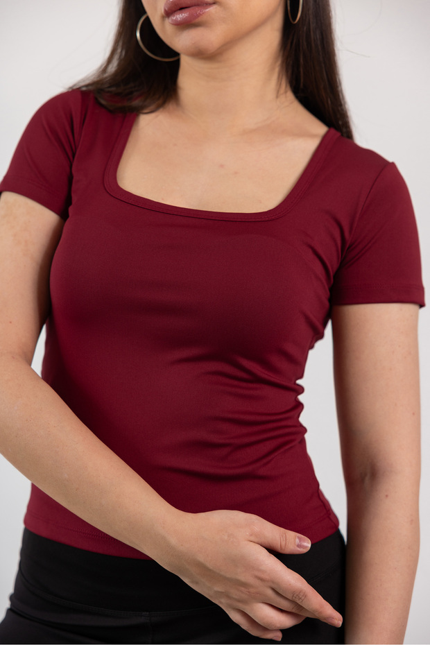 Square Collar Basic Full Lycra Shoes - 4