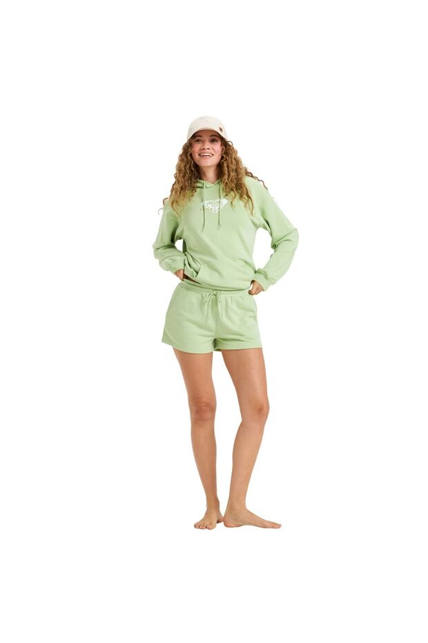 Surf Stoked Short Terry Kadın Yeşil Şort Kadın ŞORT ERJFB03416 - 4