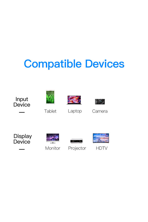 كابل مايكرو HDMI بطول 1 متر أسود - 6