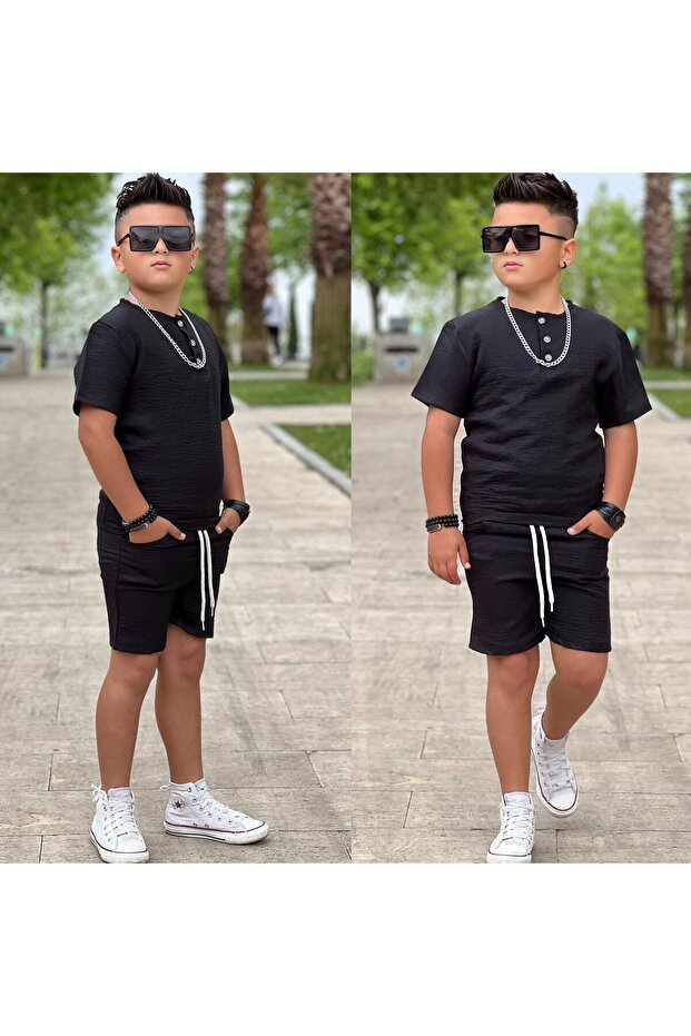 Boy's Linen Shorts Suit | Between 4/12 Years