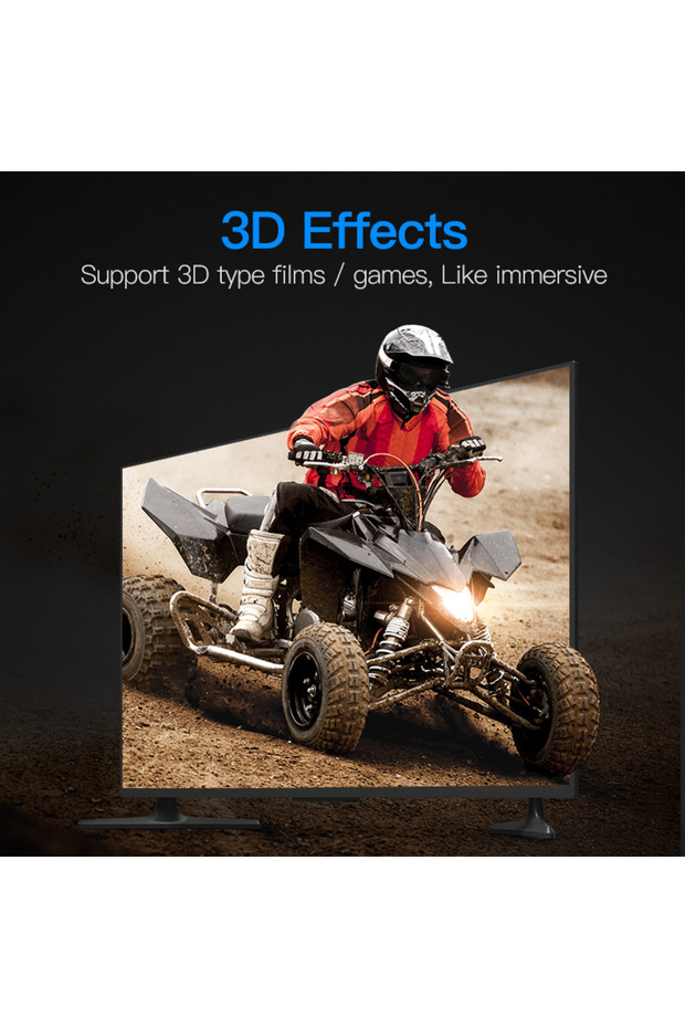 كابل مايكرو HDMI بطول 1 متر أسود - 5