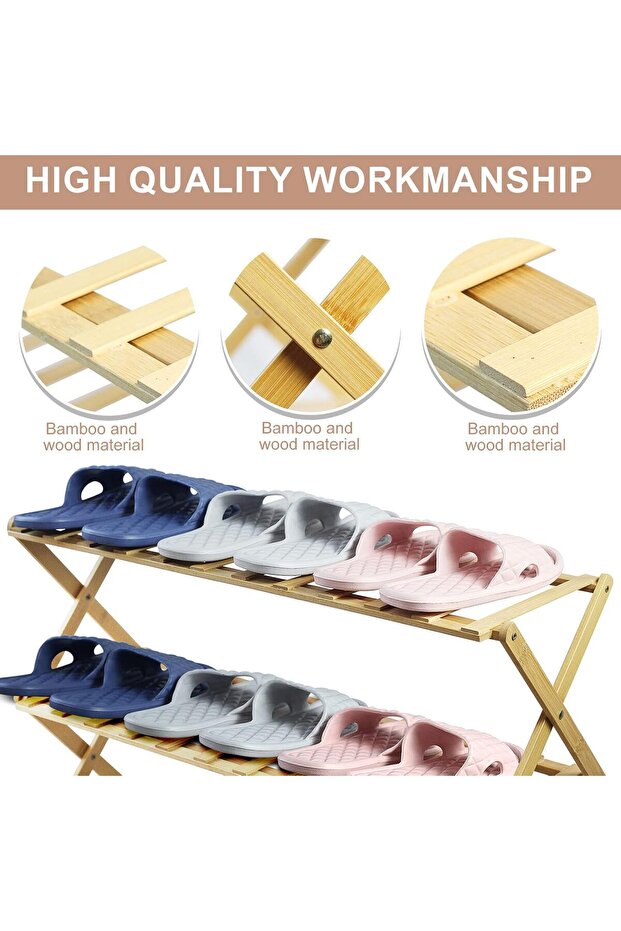 رف أحذية من الخيزران من سكاي تاتش - 6