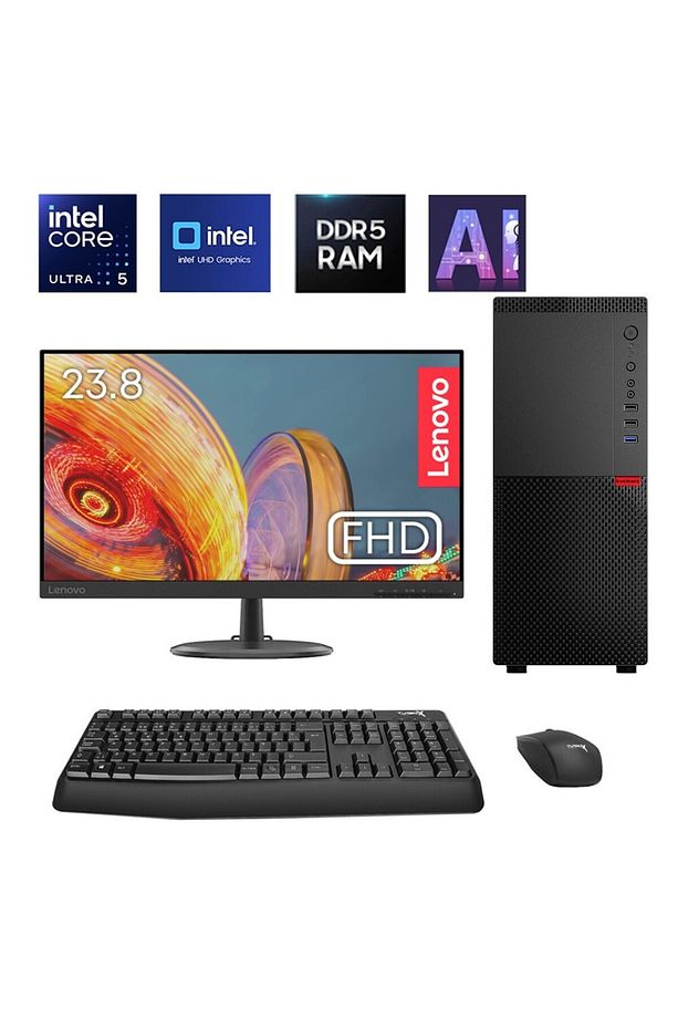 Intel Core Ultra 5 225 32GB DDR5 Ram 1TB NVMe Yapay Zekalı 23.8 inç FHD Ofis Hazır Sistem - 1