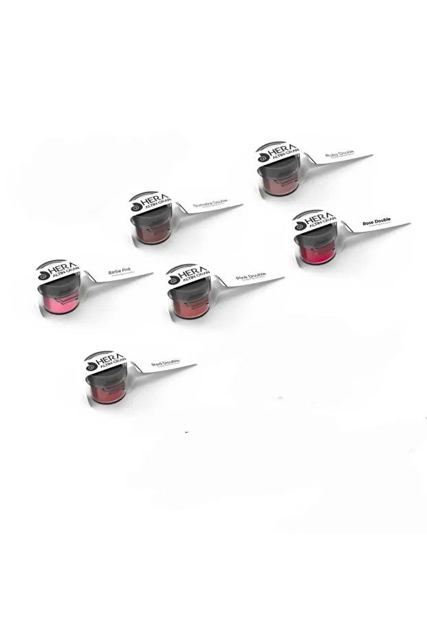 6 adet 2 ml Tek Kullanımlık Kalıcı Makyaj Ve Microblading Boyası ( Dudak Serisi Tüm Renkler) - 1