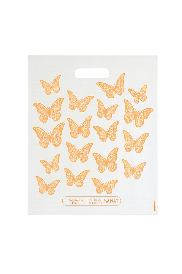 Dayanıklı Güçlendirilmiş Kulplu Kelebek Baskı Takviyeli Poşet No 4 39x48 Cm 50 Li - 4