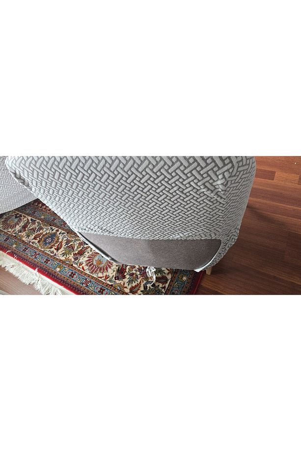 A Kaliteli Hasır Desen Jakarlı Yarı Kaplama 3 3 1 1 Lastikli Kanepe,koltuk Örtüsü, Kılıfı Takımı - 6