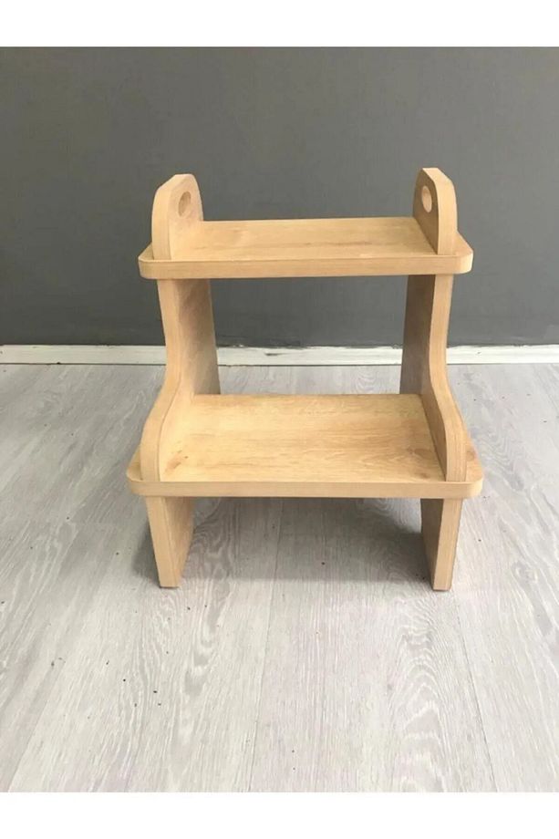 Mdf Basamak Tabure Çocuk Bebek Banyo Wc Lavabo Merdiven Yükseltici - 2