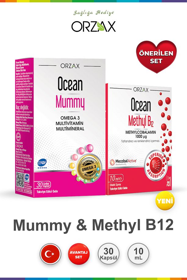 Mummy 30 Softjel Kapsül & Ocean Methyl B12 10 ml - 1