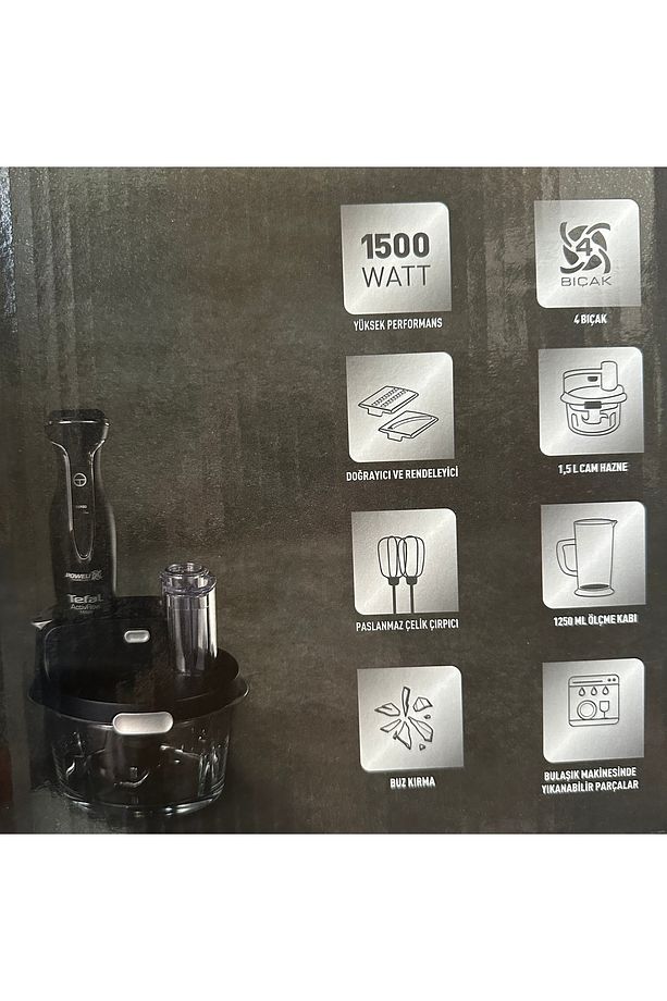'in En Güçlü Cam Mutfak Robotu 1,5 L Geniş Hazne, Turbo Fonksiyon 1500w Motor - 7