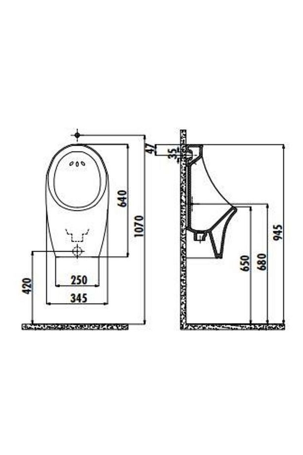 Pisuvar (ÜSTTEN SU GİRİŞLİ) Tp611 - 2